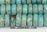 CDE1403 15.5 inches 2.5*6mm rondelle sea sediment jasper beads