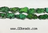 CDE1436 25*35mm - 35*45mm freefrom sea sediment jasper slab beads