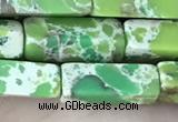 CDE1490 15.5 inches 4*13mm cuboid synthetic sea sediment jasper beads