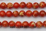 CDE2000 15.5 inches 4mm round dyed sea sediment jasper beads