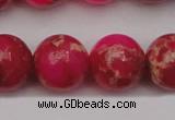 CDE2018 15.5 inches 18mm round dyed sea sediment jasper beads