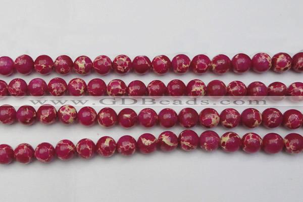 CDE2037 15.5 inches 12mm round dyed sea sediment jasper beads