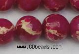 CDE2041 15.5 inches 20mm round dyed sea sediment jasper beads