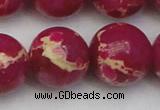 CDE2043 15.5 inches 24mm round dyed sea sediment jasper beads