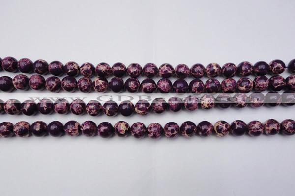 CDE2046 15.5 inches 8mm round dyed sea sediment jasper beads