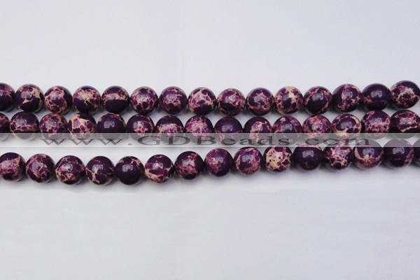 CDE2049 15.5 inches 14mm round dyed sea sediment jasper beads