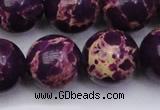 CDE2053 15.5 inches 22mm round dyed sea sediment jasper beads