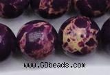 CDE2054 15.5 inches 24mm round dyed sea sediment jasper beads