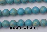 CDE2055 15.5 inches 4mm round dyed sea sediment jasper beads