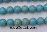 CDE2056 15.5 inches 6mm round dyed sea sediment jasper beads