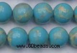 CDE2061 15.5 inches 16mm round dyed sea sediment jasper beads