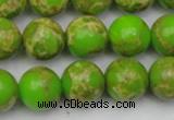 CDE2071 15.5 inches 14mm round dyed sea sediment jasper beads