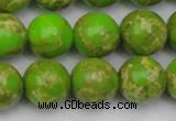 CDE2072 15.5 inches 16mm round dyed sea sediment jasper beads