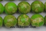 CDE2073 15.5 inches 18mm round dyed sea sediment jasper beads