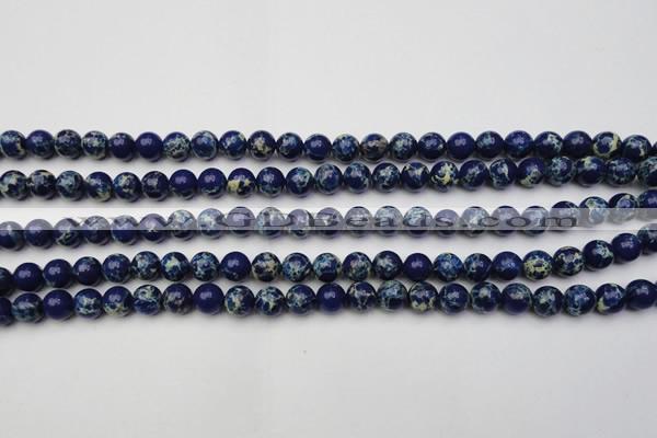 CDE2088 15.5 inches 4mm round dyed sea sediment jasper beads