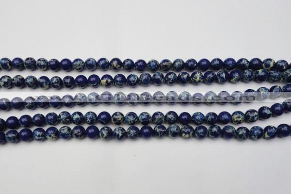 CDE2090 15.5 inches 8mm round dyed sea sediment jasper beads