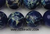 CDE2095 15.5 inches 18mm round dyed sea sediment jasper beads