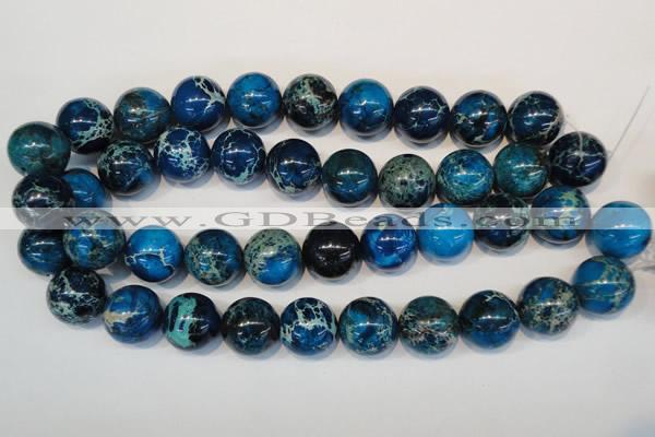 CDE222 15.5 inches 20mm round dyed sea sediment jasper beads