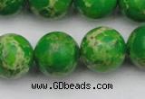 CDE2226 15.5 inches 16mm round dyed sea sediment jasper beads