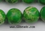 CDE2228 15.5 inches 20mm round dyed sea sediment jasper beads