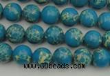 CDE2231 15.5 inches 4mm round dyed sea sediment jasper beads