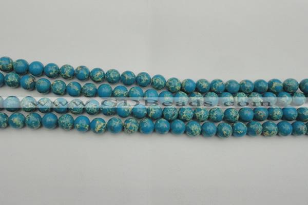 CDE2231 15.5 inches 4mm round dyed sea sediment jasper beads