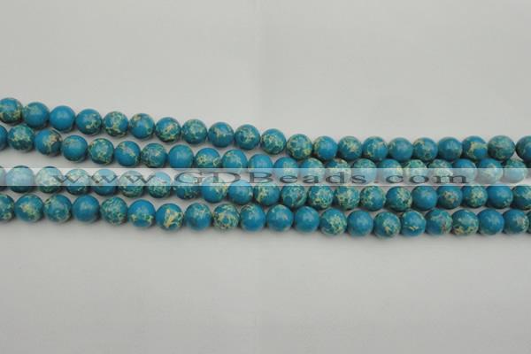 CDE2232 15.5 inches 6mm round dyed sea sediment jasper beads