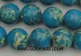 CDE2235 15.5 inches 12mm round dyed sea sediment jasper beads