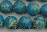 CDE2236 15.5 inches 14mm round dyed sea sediment jasper beads