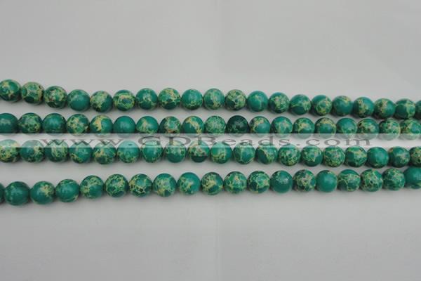 CDE2242 15.5 inches 4mm round dyed sea sediment jasper beads