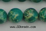 CDE2248 15.5 inches 16mm round dyed sea sediment jasper beads