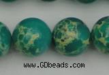 CDE2249 15.5 inches 18mm round dyed sea sediment jasper beads