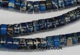 CDE225 15.5 inches 4*8mm heishi dyed sea sediment jasper beads