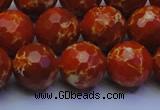 CDE2500 15.5 inches 14mm faceted round dyed sea sediment jasper beads