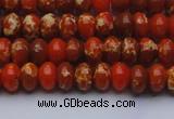 CDE2601 15.5 inches 7*10mm rondelle dyed sea sediment jasper beads