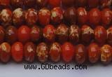 CDE2602 15.5 inches 8*12mm rondelle dyed sea sediment jasper beads