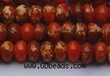 CDE2603 15.5 inches 10*14mm rondelle dyed sea sediment jasper beads