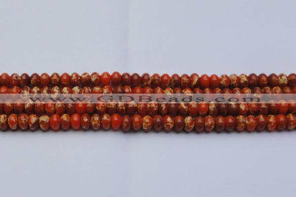 CDE2604 15.5 inches 12*16mm rondelle dyed sea sediment jasper beads