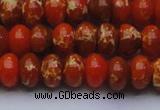 CDE2605 15.5 inches 13*18mm rondelle dyed sea sediment jasper beads