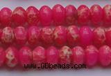 CDE2610 15.5 inches 8*12mm rondelle dyed sea sediment jasper beads