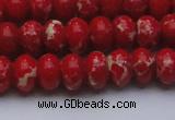 CDE2620 15.5 inches 12*16mm rondelle dyed sea sediment jasper beads