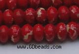 CDE2621 15.5 inches 13*18mm rondelle dyed sea sediment jasper beads