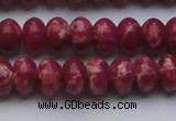 CDE2628 15.5 inches 12*16mm rondelle dyed sea sediment jasper beads