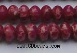 CDE2629 15.5 inches 13*18mm rondelle dyed sea sediment jasper beads