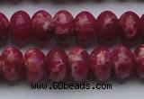 CDE2630 15.5 inches 15*20mm rondelle dyed sea sediment jasper beads