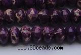 CDE2636 15.5 inches 12*16mm rondelle dyed sea sediment jasper beads