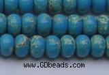 CDE2650 15.5 inches 8*12mm rondelle dyed sea sediment jasper beads