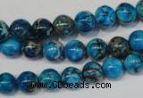 CDE266 15.5 inches 8mm round dyed sea sediment jasper beads