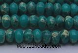 CDE2666 15.5 inches 8*12mm rondelle dyed sea sediment jasper beads