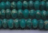 CDE2667 15.5 inches 10*14mm rondelle dyed sea sediment jasper beads